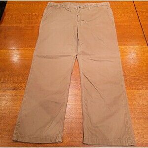 Carhartt Men's Relaxed Fit Twill Work Khakis Pants Brown 44x32